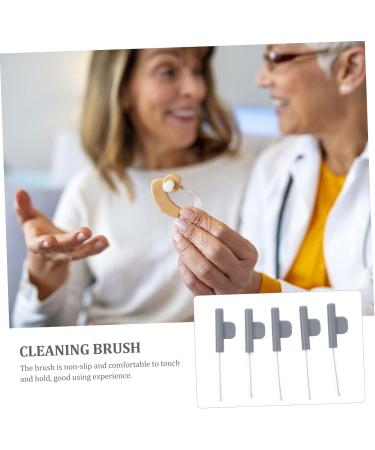 Gleavi 5-Piece Cleaning Brush Set for Hearing Aids | Household & Power Supply Maintenance Tools | Gray Pipe Cleaner Accessories - Buy Online on GoSupps.com