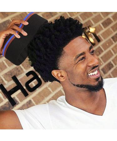 BEWAVE Hair Brush Sponge Twist Wave Barber Tool for Dreads Afro Locs - Includes 1 Hair Pick - Black, 1 Pack - Buy Online on GoSupps.com