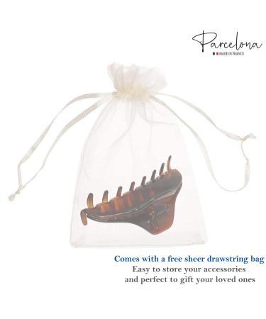 Parcelona French Boss Tortoise Shell Spring Jaw Hair Claw Clip - Medium Size - Buy Online on GoSupps.com