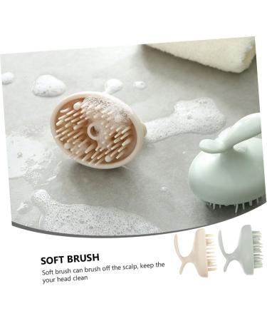 Tovinanna 2-in-1 Shampoo Brush & Massage Comb - Hair Scalp Washer for Wet & Dry Use - TPE Cleaning Brush Solution - Buy Online on GoSupps.com