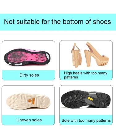 6 Pairs Anti-Slip Shoe Grips - Self-Adhesive Non-Skid Pads for Shoes in Black - Buy Online on GoSupps.com