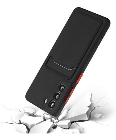 Buy Tivenfezk Nadoli Silicone Case for Samsung Galaxy A34 5G - Ultra Thin Shockproof Scratch-Resistant Wallet TPU Cover with Credit Card Holder - Black - Buy Online on GoSupps.com