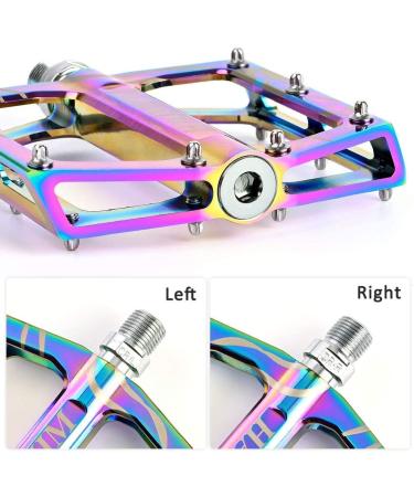 HAIMIM Road Bike Pedals - Lightweight Aluminum Alloy Flat Pedals for Mountain & BMX - 9/16 Sealed Bearing, Wide Platform - Universal Cycling Pedal - Buy Online on GoSupps.com
