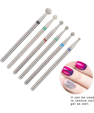 6Pcs Stainless Steel Nail Drill Bit Set for Manicure Accessories - Nail Art File Bits Tools (#3) - Buy Online on GoSupps.com