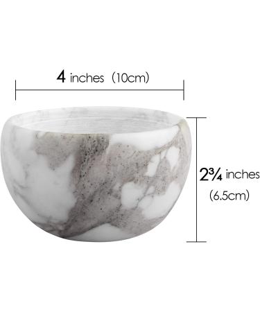 Linkidea Marmor-Razi Bowl - Premium Shaving Soap Mug for Men | Wide Opening Barber Foam Cup for Beard & Wet Razor Shaving - Buy Online on GoSupps.com
