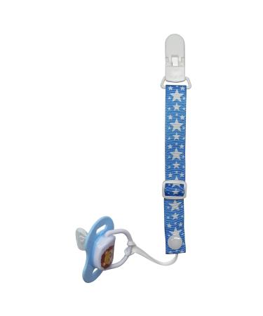 Buy PREMYO 4 Pack Baby Pacifier Chain for Boys - Adjustable Clip Strap - Universal Blue Pacifier Holder - Perfect for International Shipping - Buy Online on GoSupps.com
