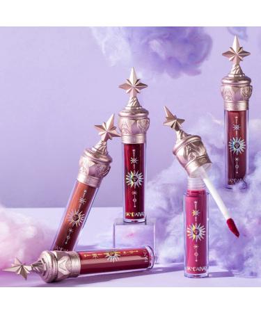 Pakivs 8-Piece Mirror Water Gloss Lip Gloss Set - Moisturizing Lip Stain with Star Stick Design - Buy Online on GoSupps.com