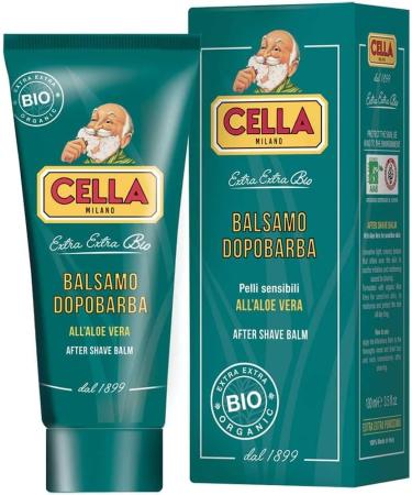 CELLA Aftershave Balm with Organic Aloe Vera - Soothing & Hydrating 100g - Ideal for Sensitive Skin | International Shipping Available - Buy Online on GoSupps.com