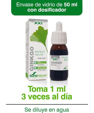 Soria Natural Ginkgo Biloba Extract 50ml - Pack of 1 | Powerful Natural Supplement - Buy Online on GoSupps.com