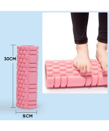 Buy Pink Pilates & Yoga Foam Roller | Multifunctional Fascia Roll for Muscle Strength & Massage | International Shipping Available - Buy Online on GoSupps.com
