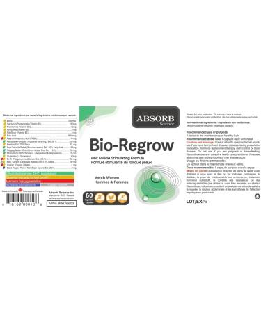 Absorb Science : Bio-Regrow - 60 Capsules - Buy Online on GoSupps.com