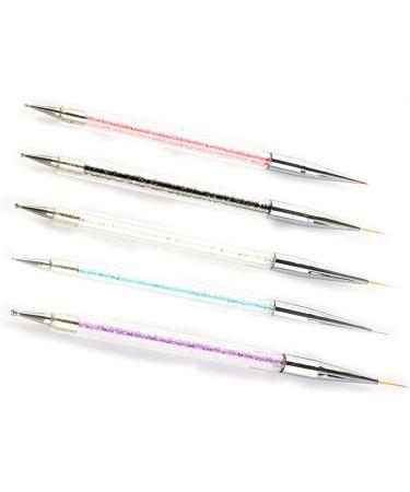 Pen Nail Brush 5pcs Double Dot Manicure Tool Painting Dot Pen Nail Art Color Set - Buy Online on GoSupps.com