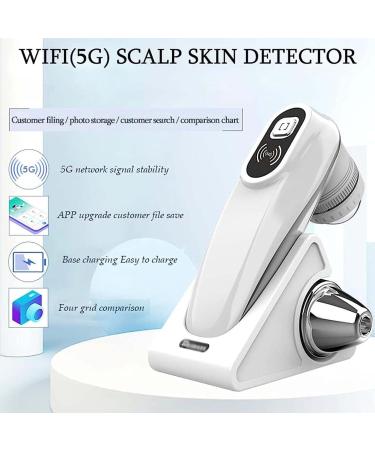 Skin Diagnosis Hair Analyzer - 5 in 1 WiFi 5G 1000w Pixels 50x/200x Lens for Home Beauty & Hair Care - Buy Online on GoSupps.com