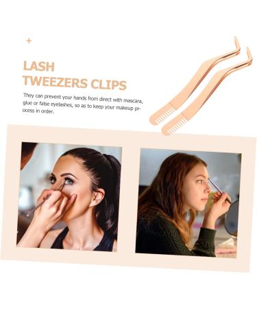 POPETPOP 8-Piece Stainless Steel Eyelash Extension Tool Set | Tweezers Combs & Applicators for Perfect Fake Lashes - Buy Online on GoSupps.com