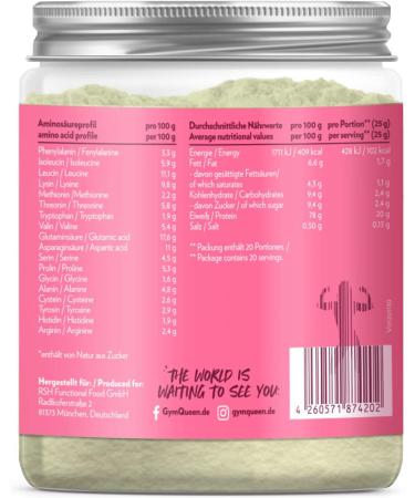 Gymqueen Whey Protein Powder - Pistachio 500g | High-Quality Protein Shake for Muscle Building | Sugar-Free | 73g Protein per Serving - Buy Online on GoSupps.com