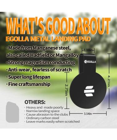 EGOLLA Metal Landing Pad Round - Fast Access Golf Gear Organizer Black - Buy Online on GoSupps.com