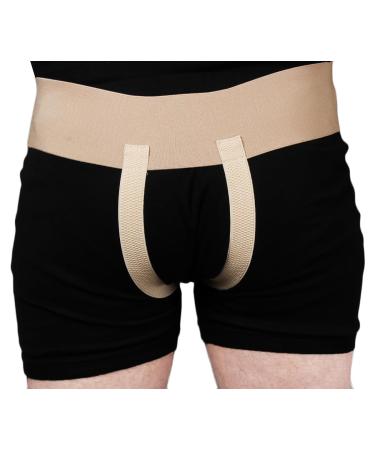 Hernia Belt for Men - Adjustable Support Truss with 2 Removable Compression Pads | Breathable Material - Medium (32-36 - Buy Online on GoSupps.com