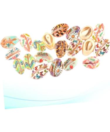 40 Pcs Summer Earrings Colorful Jewelry Bracelet Beads DIY Shell Earring Pendant Charm Spiral Miss 1.9x1.6x1cm Colorful - Buy Online on GoSupps.com