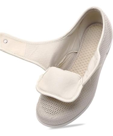 Yytcsjz Womens Diabetic Slippers Air Cushion Lightweight Walking Shoes - Blue - 25.5cm Wide for Edema Arthritis Fasciitis Swollen Feet - Buy Online on GoSupps.com