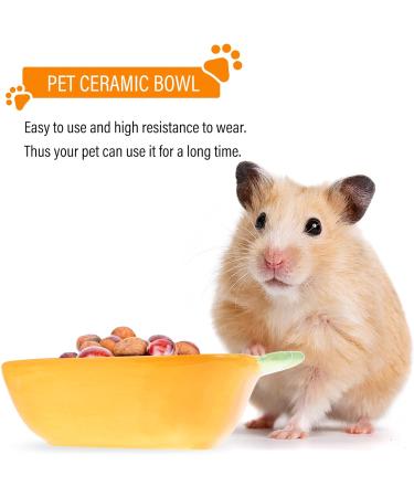 ULTECHNOVO Ceramic Carrot Food Bowl for Small Animals - Hamster Feeding Bowl - Buy Online on GoSupps.com