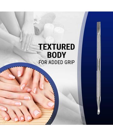 Majestic Bombay Stainless Steel Cuticle Pusher and Nail Cleaner - Professional Nail Care Tool - Buy Online on GoSupps.com