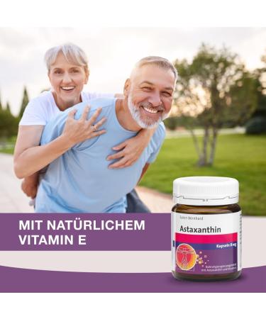Sanct Bernhard Astaxanthin 8 mg Capsules with Vitamin E - 60 Soft Capsules for 2 Months | Premium Antioxidant Supplement - International Shipping Available - Buy Online on GoSupps.com