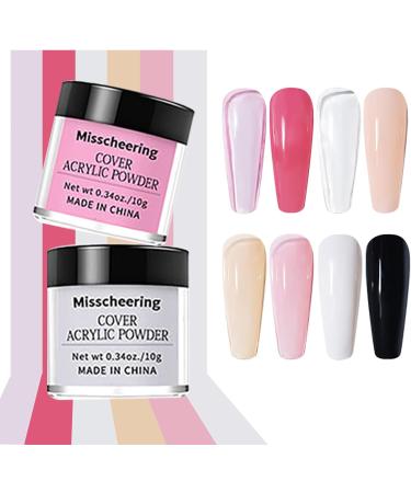 RoseFlower Acrylic Nail Kit Full Set - 3 Colors Clear Pink Acrylic Powder - Perfect for Beginners & Nail Salons - Buy Online on GoSupps.com