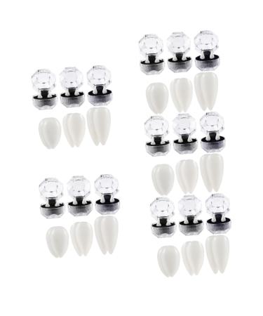 TOYANDONA 30 Pairs Halloween Dentures Halloween Party Cosplay Props Decoration Vampires Fangs Halloween Vampire Teeth Vampire Fangs Halloween Toys Zombie Fake Make up White Suite