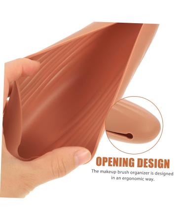 Balacoo 4pcs Silicone Makeup Brush Holder Travel Bag | Cosmetic Brush Storage | Miss Lipstick Rack - 20.3x3CM | International Shipping Available - Buy Online on GoSupps.com