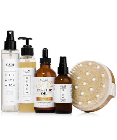 CSM RICH Organic Moisturizing Face & Eye Cream | Vitamin C B5 Ceramides | Anti-Aging Natural Skin Care | Day & Night Lotion - Made in USA - Buy Online on GoSupps.com