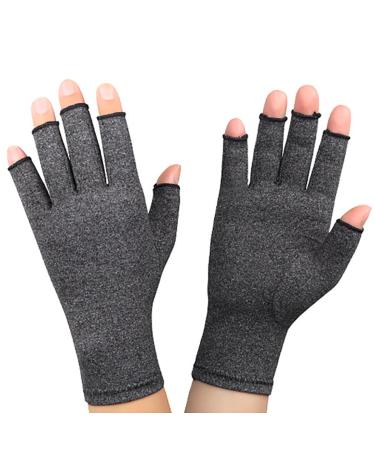 Cotton Fingerless Arthritis Gloves | Soft & Breathable Pain Relief for Carpal Tunnel - Non-Slip Grip Comfort - Buy Online on GoSupps.com