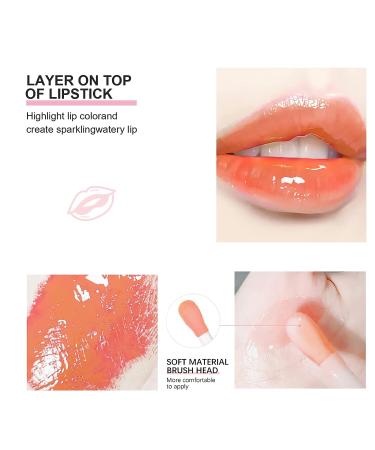 YUOLITA Hydrating Lip Glow Oil - Coral Tinted Lip Balm for Long-Lasting Moisture and Plumping Effects - Buy Online on GoSupps.com