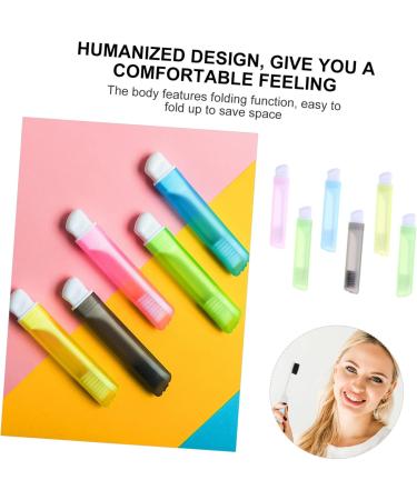 Antimicrobial Foldable Portable Toothbrush for Sensitive Gums | Travel & Camping Gift | Wide Head Design - 1 Pack (Random Color) - Buy Online on GoSupps.com