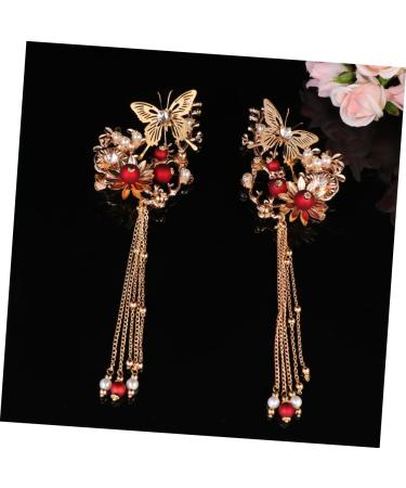 Beavorty 2 Pairs Kimono hair clip kimono hair accessories for women metal hair clips for women retro hair clips Chinese Style Hair Clips hair assecories for women Chignon girl China bride - Buy Online on GoSupps.com