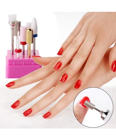 Makartt 7PCS 3/32 Safety Nail Drill Bit Set - Professional Bits for Gel Polish Removal, Cuticle Cleaning, and Manicure - B-18 - Buy Online on GoSupps.com