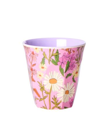 Medium Melamine Mug - Pink - Daisy Dearest Print Mug medium 9 cm