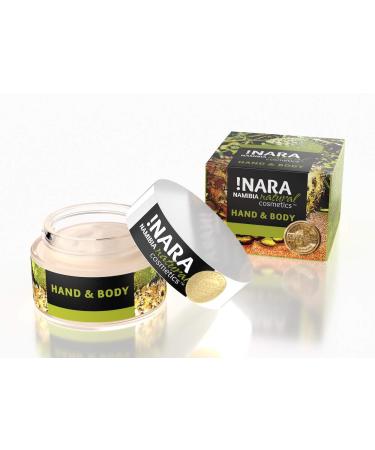 Nara Organic Natural Cosmetics Hand & Body Cream 50ml | Paraben-Free Relief for Dry Sensitive Skin & Inflammation - Buy Online on GoSupps.com