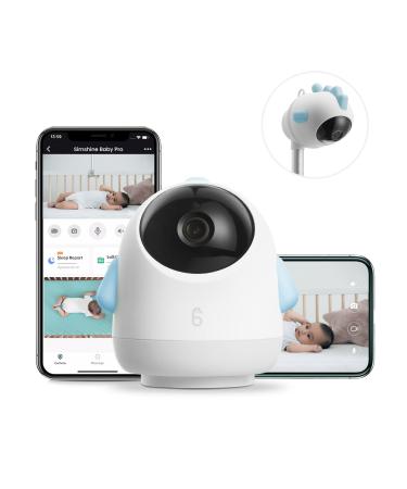 Simshine Baby Monitor  Wi-Fi HD Video Camera, Baby Camera Monitor with Crying Detection, Sleep Analytics and AI Snapshot and Playback, Two-Way Audio, Free Monthly Fee