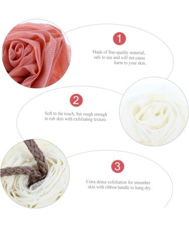 Buy Hemoton 2 Pcs Rose Bath Flower Scrubber - Exfoliating Bath Sponge & Loofah for Luxurious Shower Experience | International Shipping Available - Buy Online on GoSupps.com