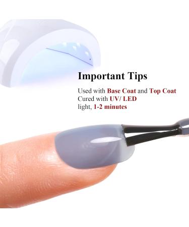 Jelly Gel Nail Polish Nude Blue Jelly Nail Polish Gel Translucent Sheer Spring Summer Nail Gel Polish Soak off UV LED Light for Nail Art DIY Manicure 15ML Nude Blue Jelly Gel - Buy Online on GoSupps.com