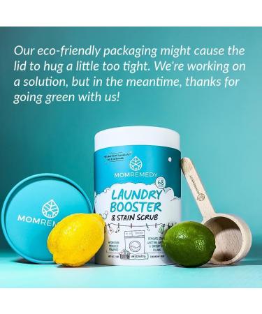 MomRemedy Laundry Booster & Stain Remover - Oxygen Whitener for Bright Whites & Colors - Chlorine Bleach Free Cleaning Scrub - Buy Online on GoSupps.com