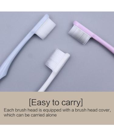 Eco-Friendly Toothbrush Set with Natural Handle | Soft Bristles for Adults & Kids | Travel-Sized Multicolored Toothbrushes with Covers - Buy Online on GoSupps.com
