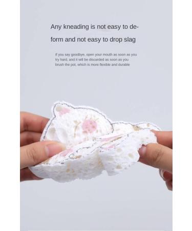 6 Wood Pulp Cotton Wipe Kitchen Cleaning Household Compressed Water Absorption Decontamination Double-Sided Sponge Brush - Buy Online on GoSupps.com