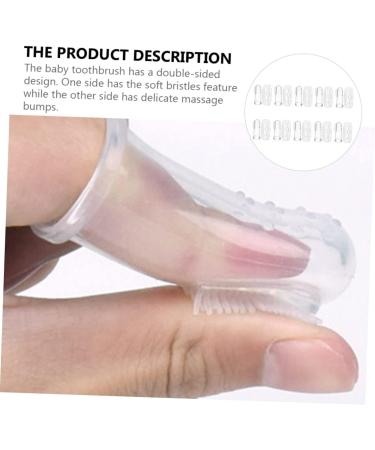 Beavorty 10 Sets Finger Brush Toys for Kids | Baby Toothbrush & Mouth Cleaner | Pet Travel Pebbles | 1 Piece Transparent - Buy Online on GoSupps.com