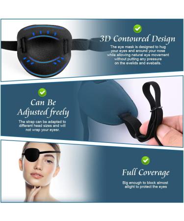 Shop Abnaok 5PCS Adjustable Eye Patches - Super Soft Amblyopia Eye Patches for Adults & Kids | International Shipping Available - Buy Online on GoSupps.com