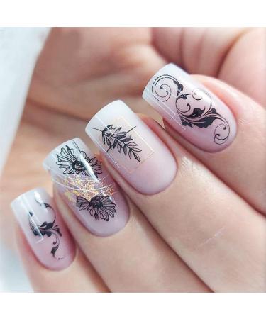 12design/sheet Nail Art Decor Manicure DIY Valentine Design Slider Decals 3D Lace Flower Leaf Nail Stickers Mandala(02) Style02 - Buy Online on GoSupps.com