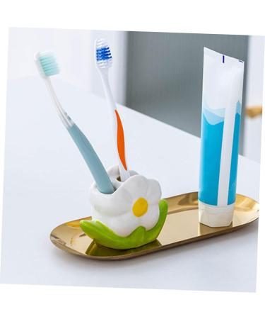 minkissy pencil holder toothbrushes tooth brush pen holder toothbrush storage holder toothbrush container white ceramics counter child toothbrush holder - Buy Online on GoSupps.com