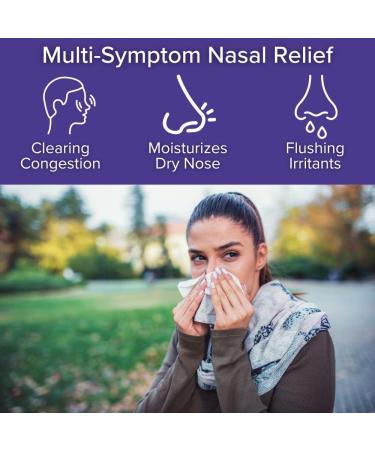 Nasova Saline Spray with Natural Dead Sea Salt - 0.5oz Moisturizing Cooling Spray for Nasal Dryness Relief - Clear Nasal Passages - Pack of 1 - Buy Online on GoSupps.com