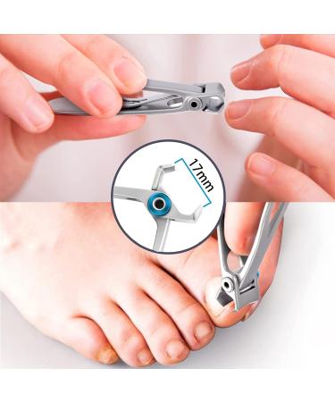 Nail Clipper Wide Jaw Opening Nail Clippers Giant Nail Clipper for Thick Nails Stainless Steel Fingernail and Toenail Clippers Cutter Trimmer for Men Women - Buy Online on GoSupps.com