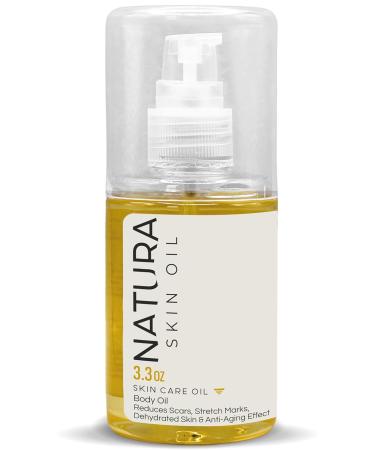 Rouge Co. Natura Skin Oil 3.38 fl OZ - Anti-Stretch Marks and Scars Body Oil Skin Care Firming Non-Greasy Deeply Hydrates and Nourishes - Tensor and Skin Repair Effect. Gold - Buy Online on GoSupps.com